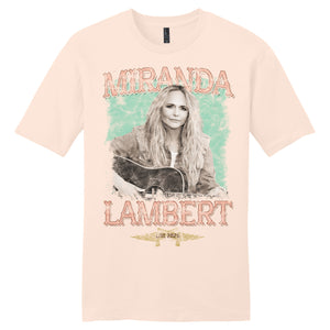 Front features a photo of Miranda with a guitar and the text "Miranda Lambert Live 2025"