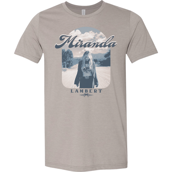 Front features the words "Miranda Lambert" with photo of Miranda and the guns and wings logo.