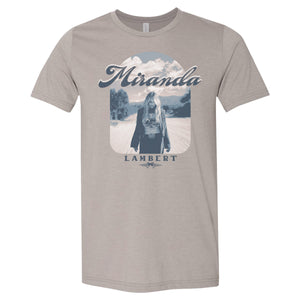 Front features the words "Miranda Lambert" with photo of Miranda and the guns and wings logo.