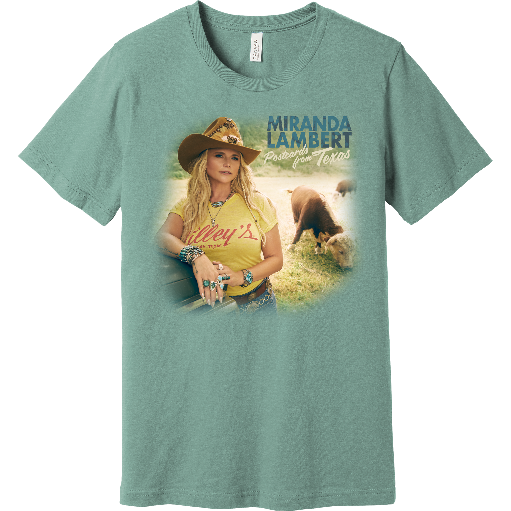 Postcards From Texas Tee - Dusty Blue – The Miranda Lambert Store