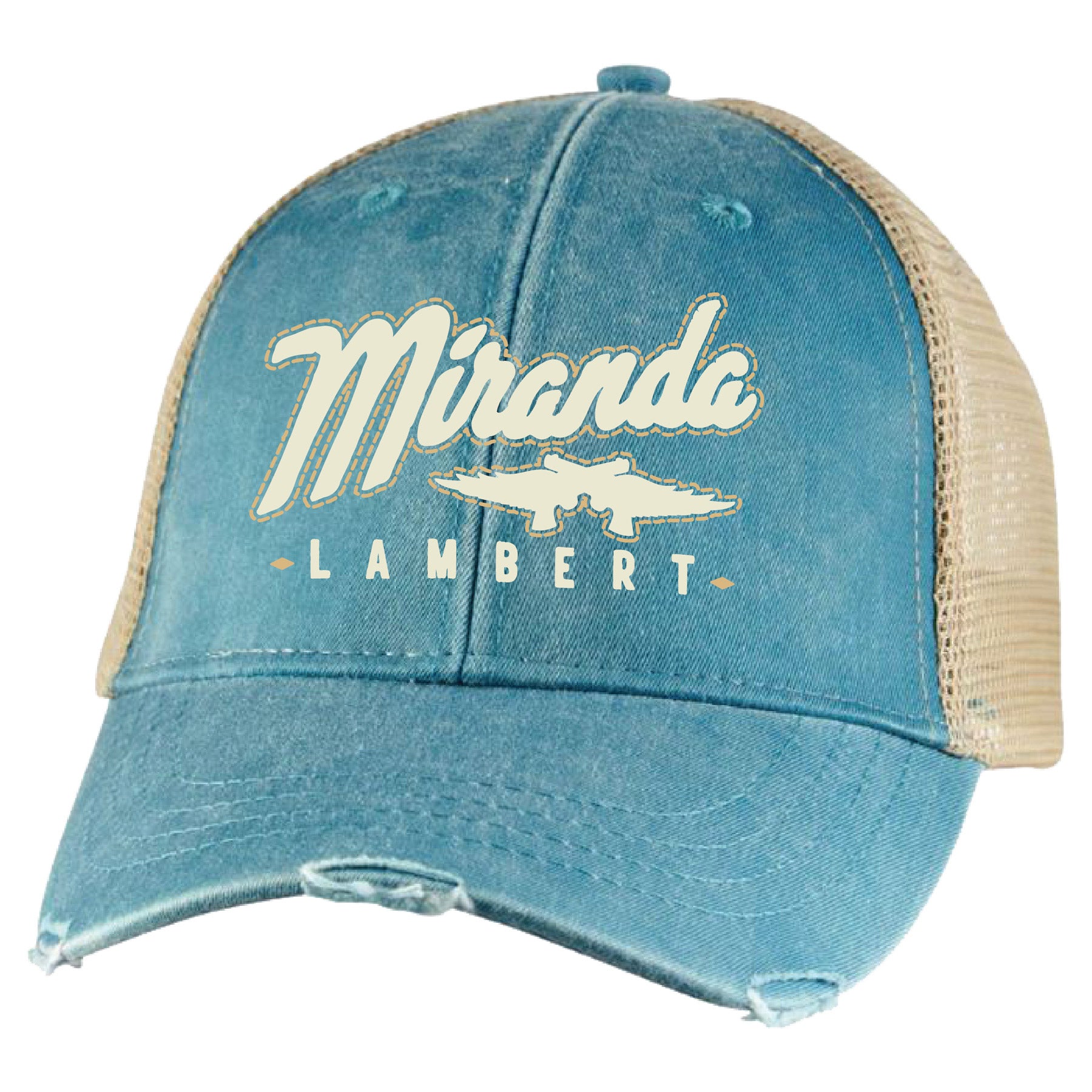 Front features the words "Miranda Lambert" with the guns and wings logo.