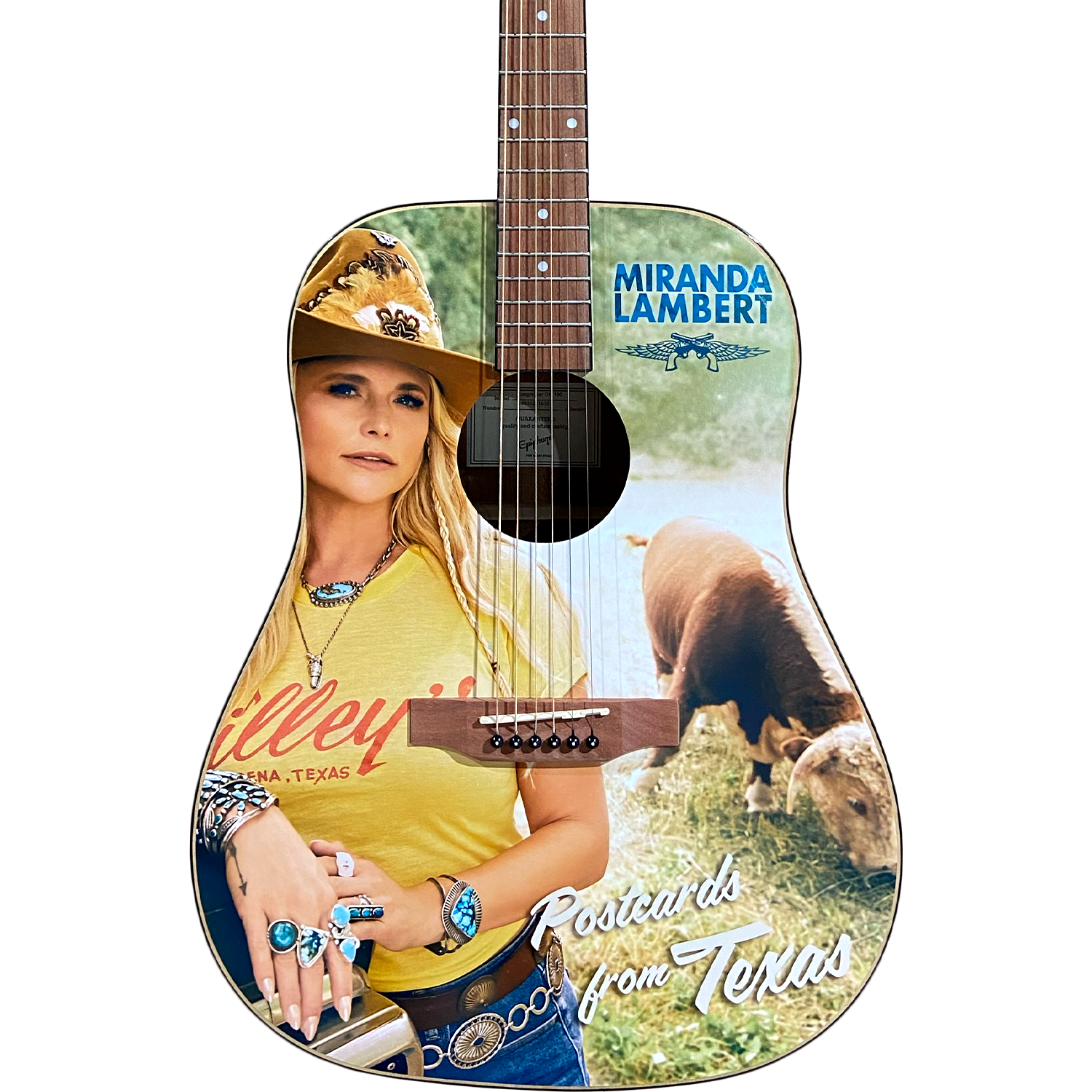 Autographed Postcards From Texas Guitar – The Miranda Lambert Store